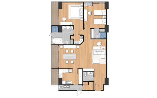 The Residence Sukhumvit 24 - Floor Plan