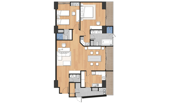 The Residence Sukhumvit 24 - Floor Plan