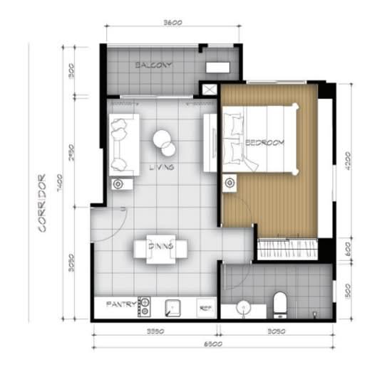 Atlantis Condo Resort : แอตแลนติส คอนโด รีสอร์ท - Floor Plan