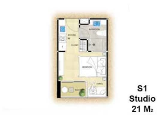 The Riviera Ocean Drive : เดอะ ริเวียร่า โอเชี่ยน ไดร์ฟ - Floor Plan