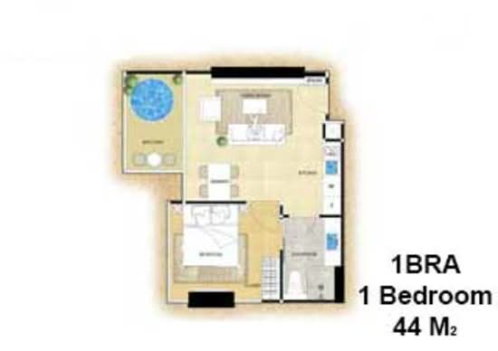 The Riviera Ocean Drive : เดอะ ริเวียร่า โอเชี่ยน ไดร์ฟ - Floor Plan