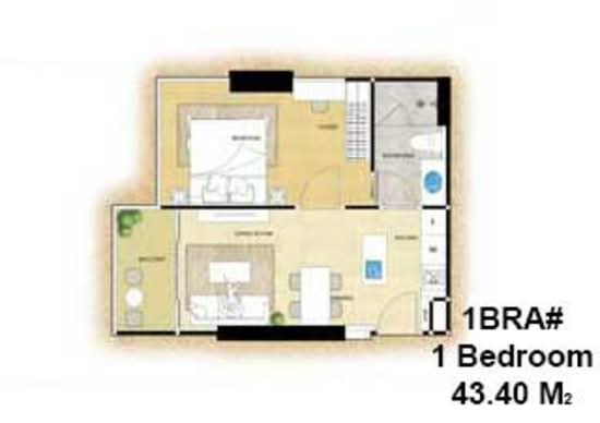 The Riviera Ocean Drive : เดอะ ริเวียร่า โอเชี่ยน ไดร์ฟ - Floor Plan