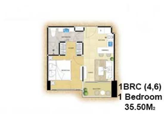 The Riviera Ocean Drive : เดอะ ริเวียร่า โอเชี่ยน ไดร์ฟ - Floor Plan