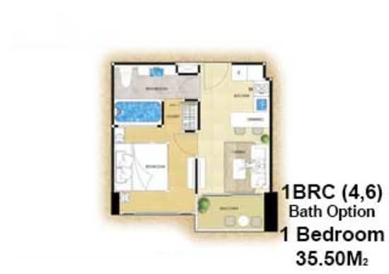 The Riviera Ocean Drive : เดอะ ริเวียร่า โอเชี่ยน ไดร์ฟ - Floor Plan