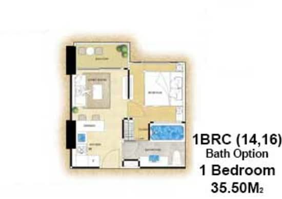 The Riviera Ocean Drive : เดอะ ริเวียร่า โอเชี่ยน ไดร์ฟ - Floor Plan