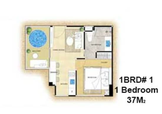 The Riviera Ocean Drive : เดอะ ริเวียร่า โอเชี่ยน ไดร์ฟ - Floor Plan