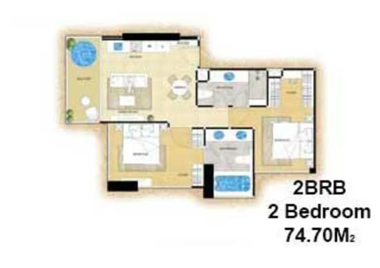 The Riviera Ocean Drive : เดอะ ริเวียร่า โอเชี่ยน ไดร์ฟ - Floor Plan