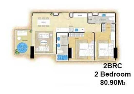 The Riviera Ocean Drive : เดอะ ริเวียร่า โอเชี่ยน ไดร์ฟ - Floor Plan