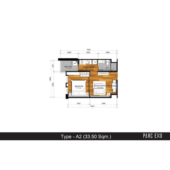 PARC EXO Kaset-Nawamintra : พาร์ค เอ็กซ์โซ เกษตร-นวมินทร์ - Floor Plan