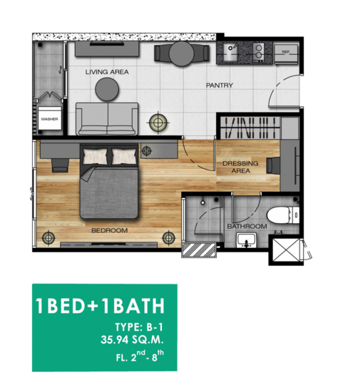 L Loft Ratchada 19 - Floor Plan