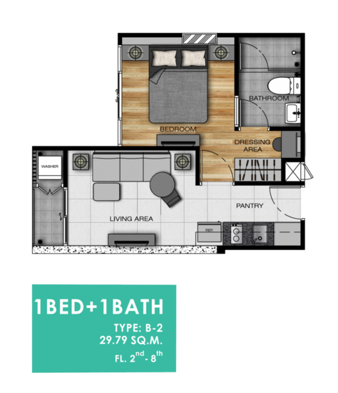 L Loft Ratchada 19 - Floor Plan