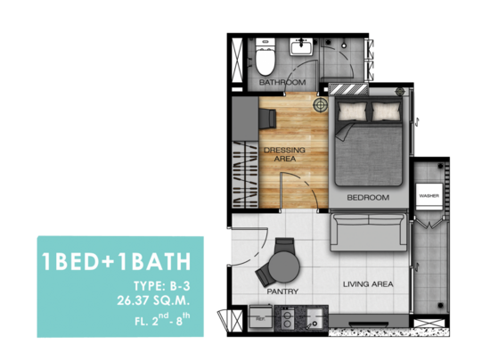L Loft Ratchada 19 - Floor Plan