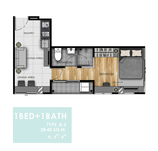 L Loft Ratchada 19 - Floor Plan