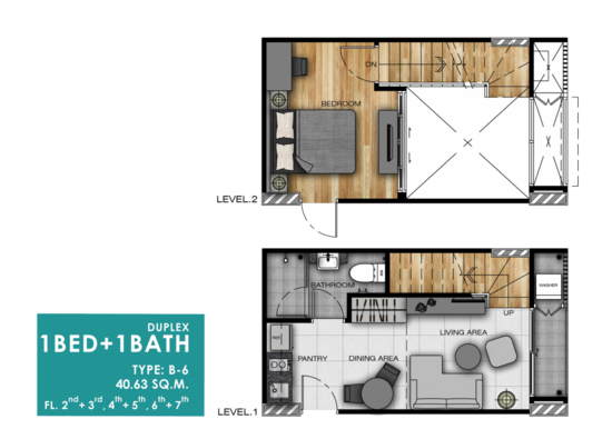 L Loft Ratchada 19 - Floor Plan