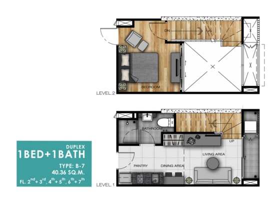 L Loft Ratchada 19 - Floor Plan