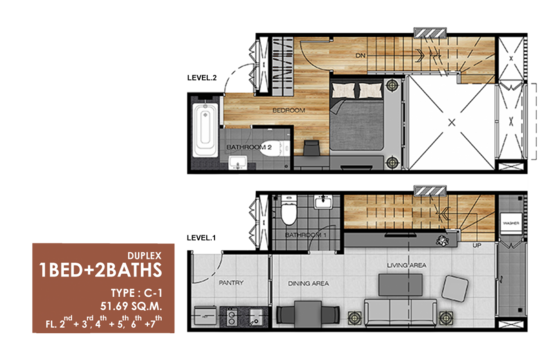 L Loft Ratchada 19 - Floor Plan