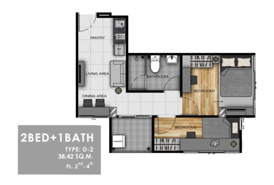 L Loft Ratchada 19 - Floor Plan