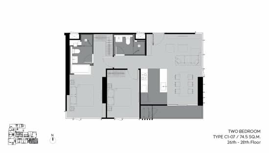 Rhythm Ekkamai Estate - Floor Plan