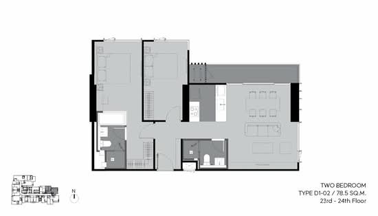 Rhythm Ekkamai Estate - Floor Plan