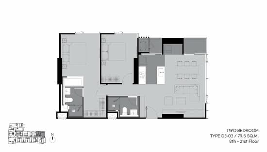 Rhythm Ekkamai Estate - Floor Plan