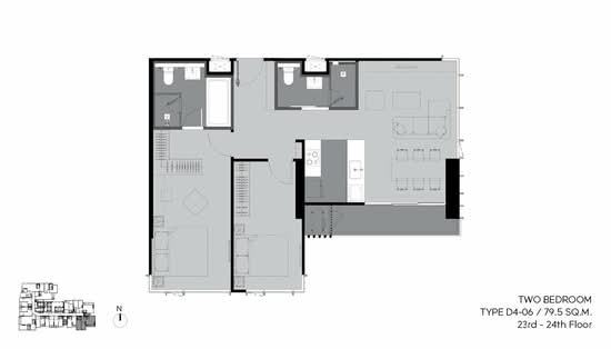 Rhythm Ekkamai Estate - Floor Plan