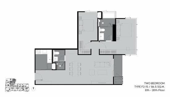 Rhythm Ekkamai Estate - Floor Plan