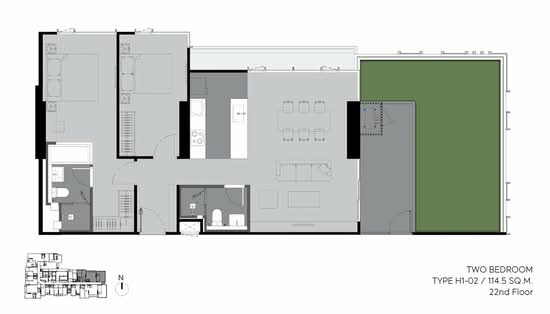 Rhythm Ekkamai Estate - Floor Plan