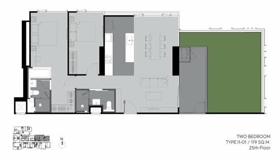 Rhythm Ekkamai Estate - Floor Plan