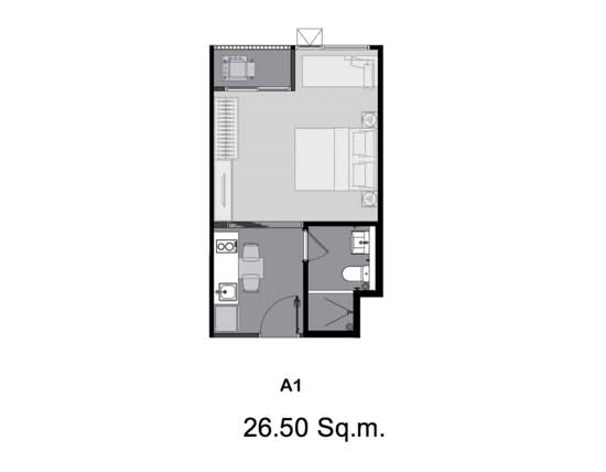 Aspire Sukhumvit-On Nut : แอสปาย สุขุมวิท-อ่อนนุช - Floor Plan