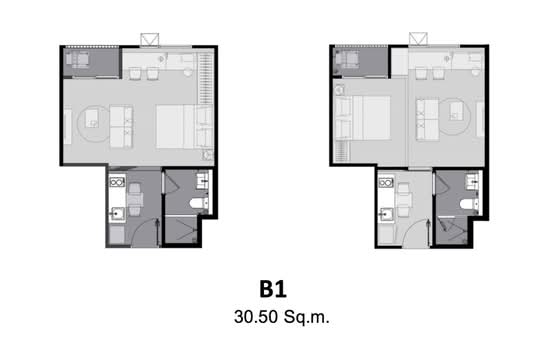 Aspire Sukhumvit-On Nut : แอสปาย สุขุมวิท-อ่อนนุช - Floor Plan