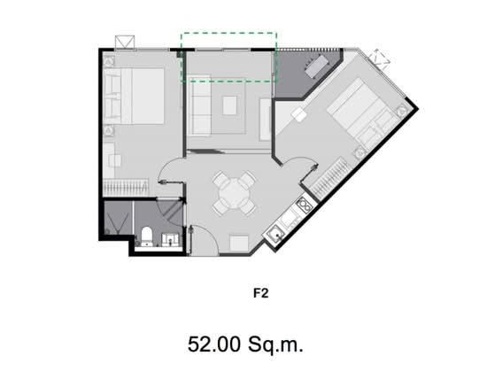 Aspire Sukhumvit-On Nut : แอสปาย สุขุมวิท-อ่อนนุช - Floor Plan