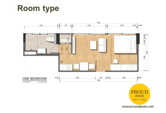 Proud Posto Rama 2-Buddhabucha : พราวด์ พอสโต้ พระราม 2-พุทธบูชา - Floor Plan