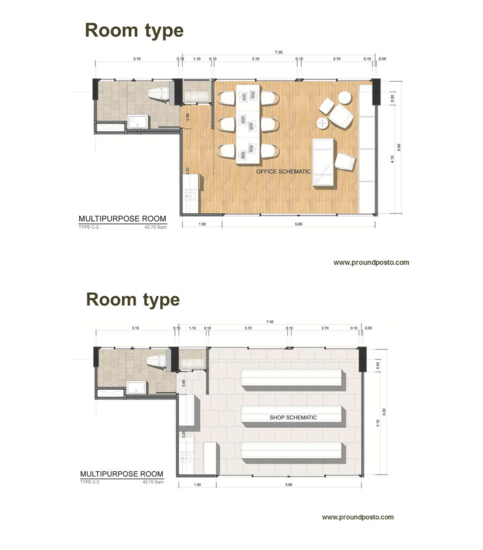 Proud Posto Rama 2-Buddhabucha : พราวด์ พอสโต้ พระราม 2-พุทธบูชา - Floor Plan