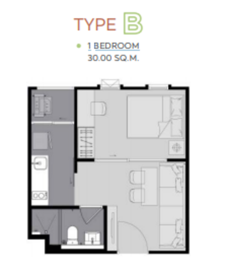 Aspire Asoke-Ratchada : แอสปาย อโศก-รัชดา - Floor Plan