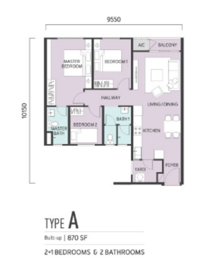 Aman 1 - Tropicana Urban Homes - Floor Plan - iProperty.com.my