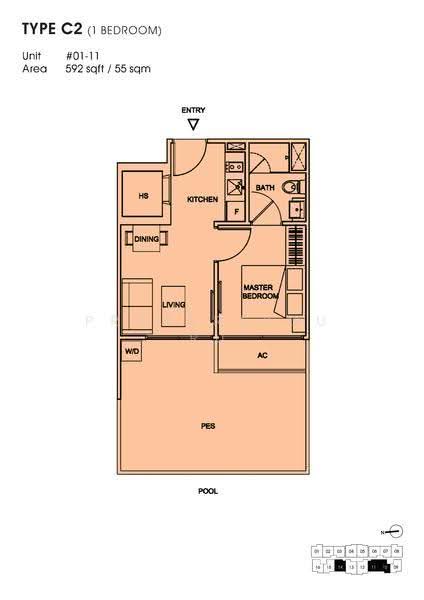 10 Shelford, 10 Shelford Road, Newton / Novena, 1 Bedroom, 592 sqft, Apartment For Rent, by Cyril Tuzemen, 500278290 - 2D - PropertyGuru.com.sg