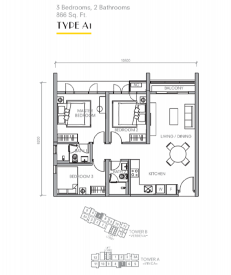 Bloomsvale Menara Vista Petaling - Floor Plan - iProperty.com.my