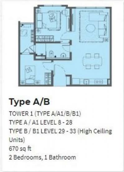 Atwater : Service Residences - Floor Plan - iProperty.com.my