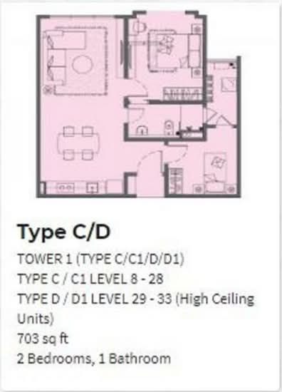 Atwater : Service Residences - Floor Plan - iProperty.com.my