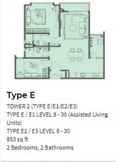 Atwater : Service Residences - Floor Plan - iProperty.com.my
