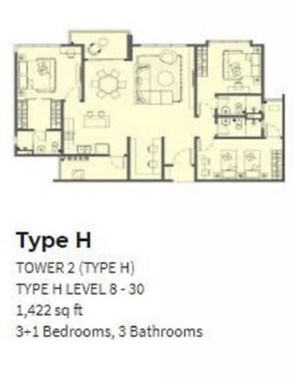 Atwater : Service Residences - Floor Plan - iProperty.com.my