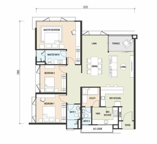 Sanjung Residence @ Segambut - Floor Plan - iProperty.com.my