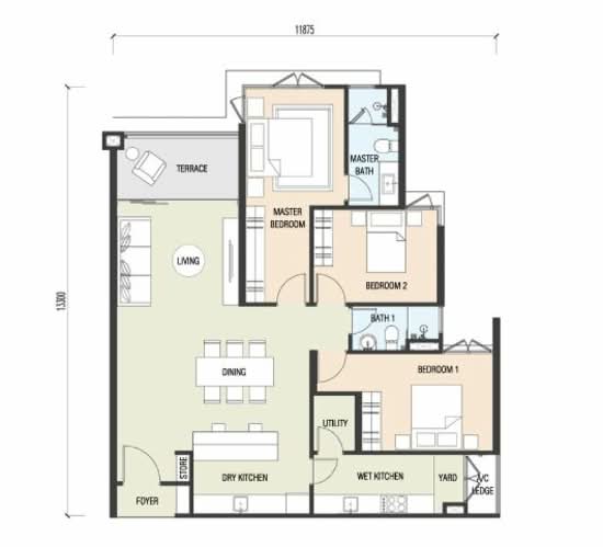 Sanjung Residence @ Segambut - Floor Plan - iProperty.com.my