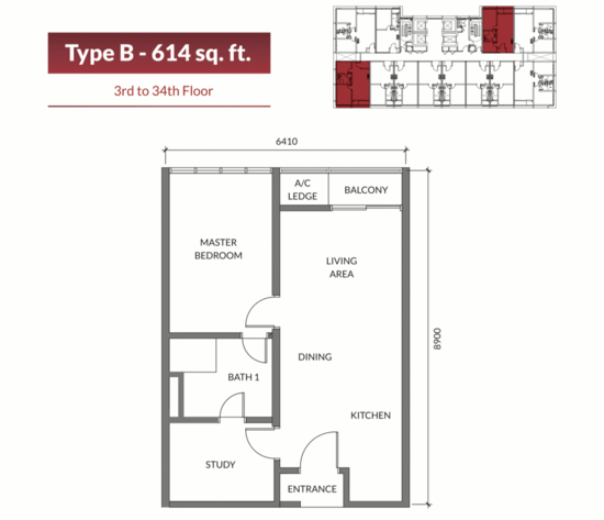 Parisien Tower - Floor Plan - iProperty.com.my