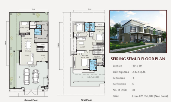 Seiring East @ Rawang - Floor Plan - iProperty.com.my