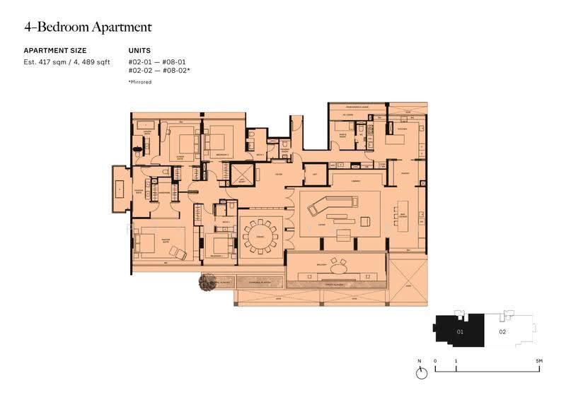 21 Anderson, 21 Anderson Road, Tanglin / Holland / Bukit Timah, 4 Bedrooms, 4,489 sqft, Condominium For Sale, by Perry Siow, 500273982 - 2D - PropertyGuru.com.sg