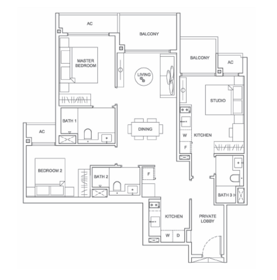 Infini at East Coast - Floor Plan