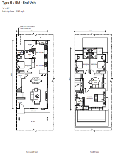 Semanea Hills - Phase H1A & H1B - Floor Plan - iProperty.com.my