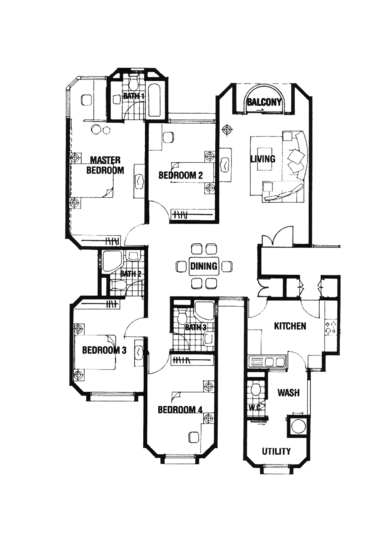 Amber Glades - Floor Plan
