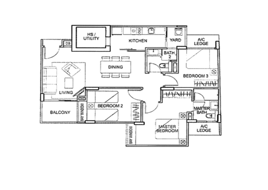 Atrium Residences - Floor Plan